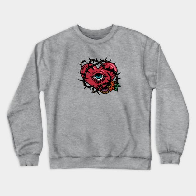 Wild Heart Crewneck Sweatshirt by Marianne Martin